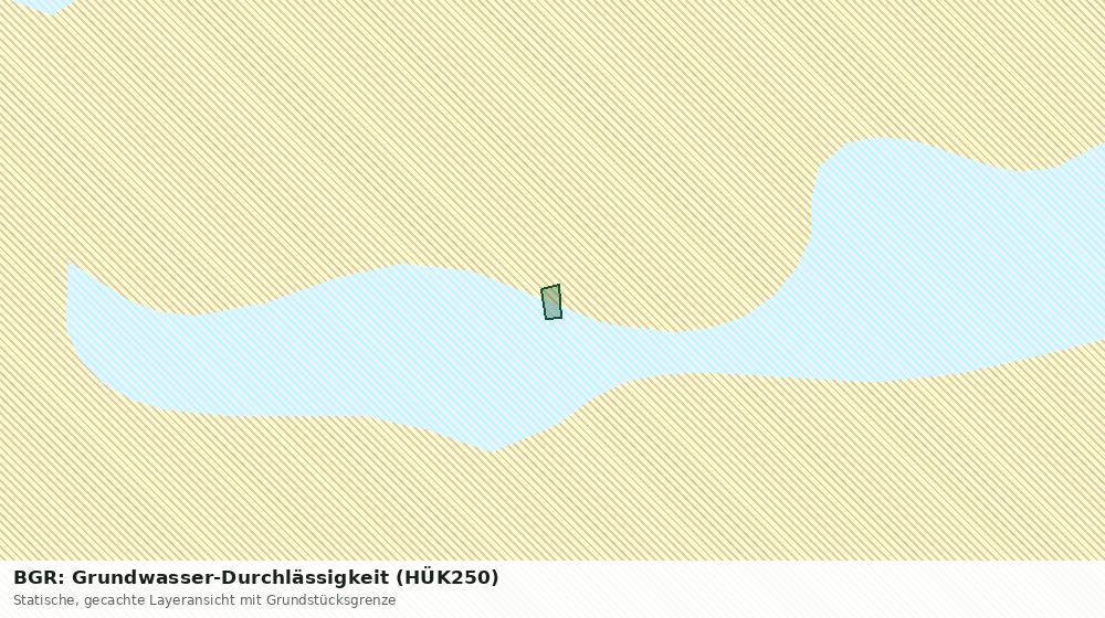 Statische Kartenansicht: BGR: Grundwasser-Durchlässigkeit (HÜK250)