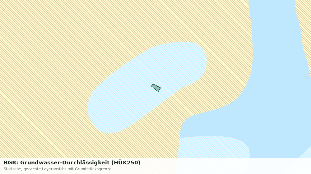 Statische Kartenansicht: BGR: Grundwasser-Durchlässigkeit (HÜK250)