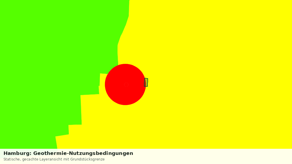Statische Kartenansicht: Hamburg: Geothermie-Nutzungsbedingungen