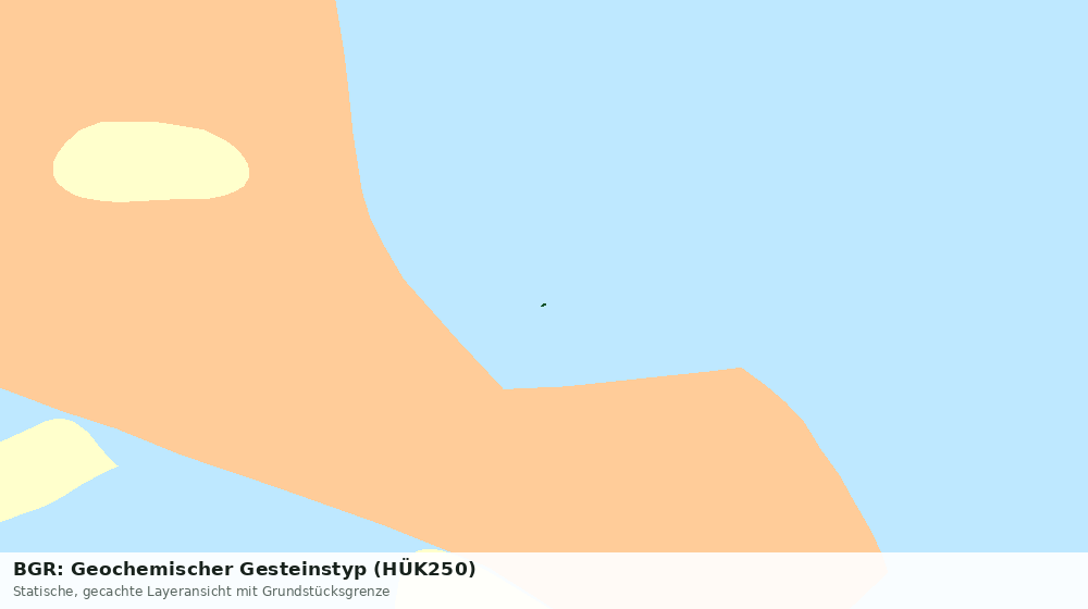 Statische Kartenansicht: BGR: Geochemischer Gesteinstyp (HÜK250)