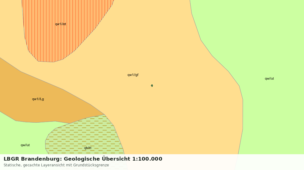 Statische Kartenansicht: LBGR Brandenburg: Geologische Übersicht 1:100.000