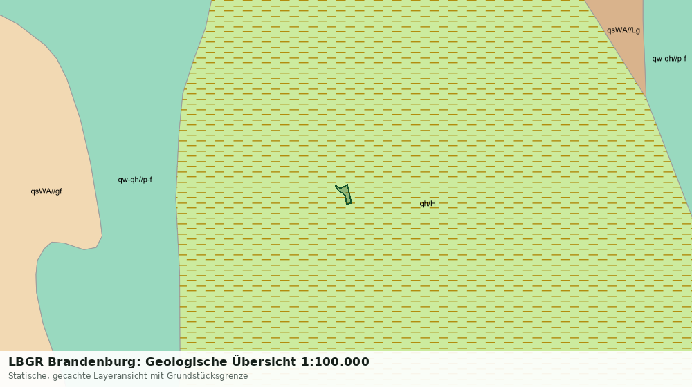 Statische Kartenansicht: LBGR Brandenburg: Geologische Übersicht 1:100.000