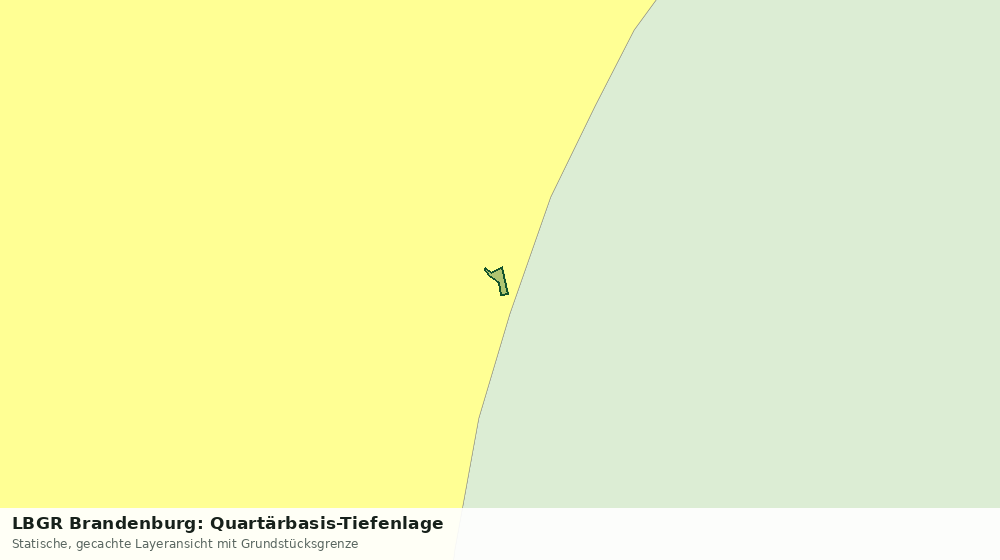 Statische Kartenansicht: LBGR Brandenburg: Quartärbasis-Tiefenlage