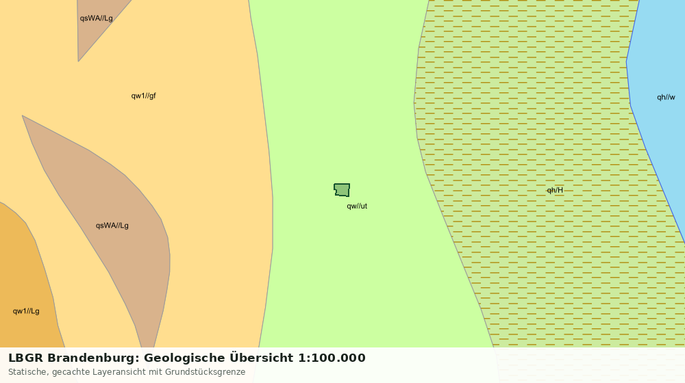 Statische Kartenansicht: LBGR Brandenburg: Geologische Übersicht 1:100.000