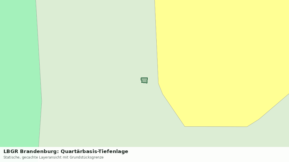 Statische Kartenansicht: LBGR Brandenburg: Quartärbasis-Tiefenlage
