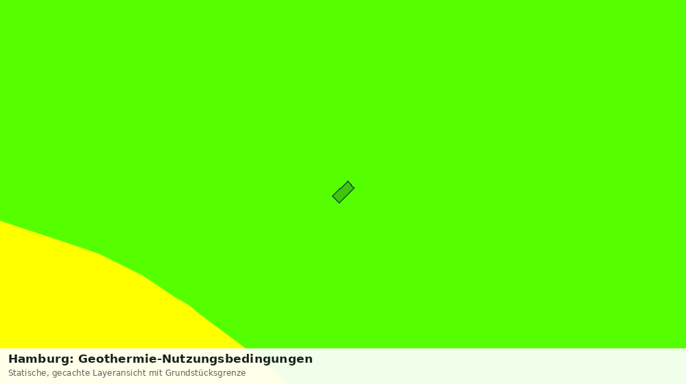 Statische Kartenansicht: Hamburg: Geothermie-Nutzungsbedingungen
