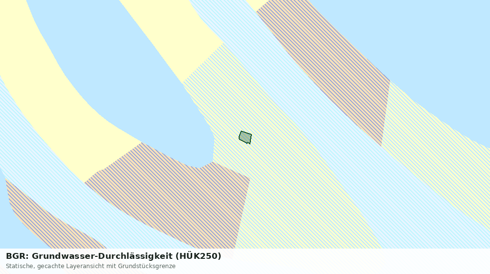Statische Kartenansicht: BGR: Grundwasser-Durchlässigkeit (HÜK250)