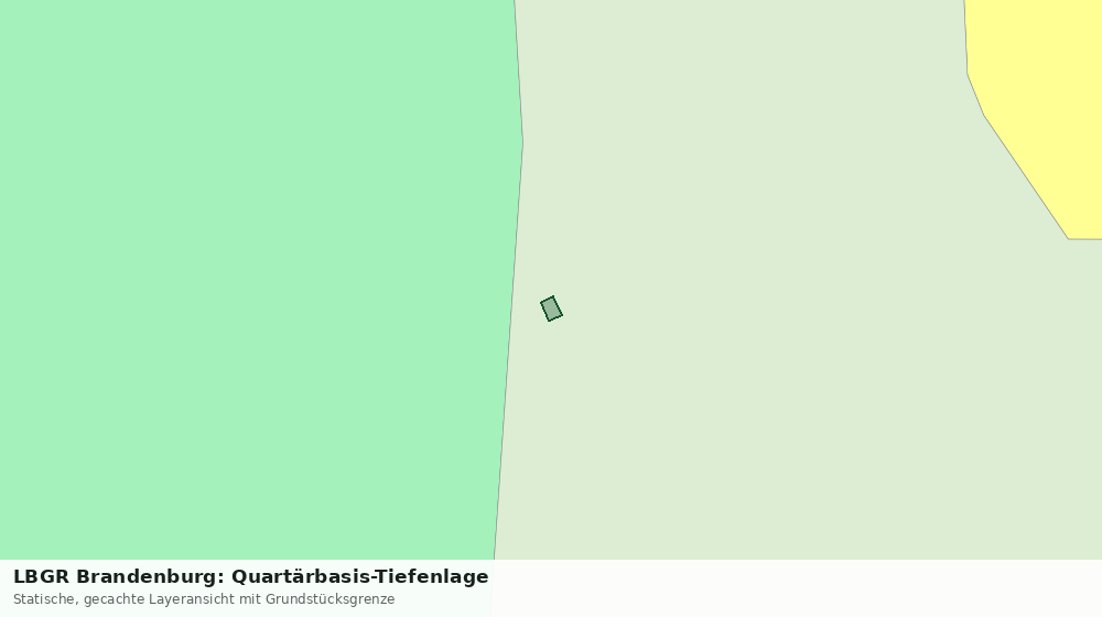Statische Kartenansicht: LBGR Brandenburg: Quartärbasis-Tiefenlage