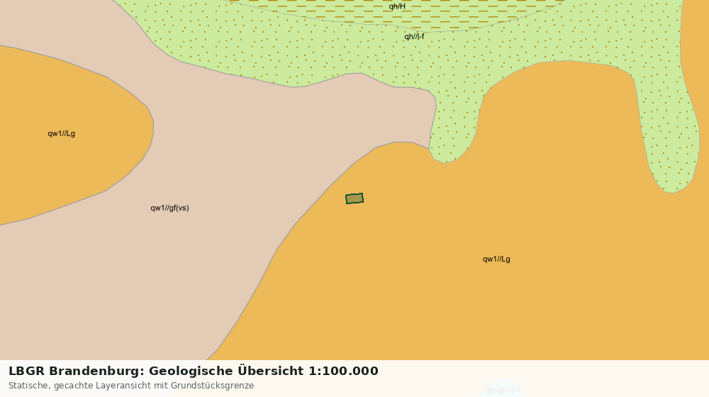 Statische Kartenansicht: LBGR Brandenburg: Geologische Übersicht 1:100.000