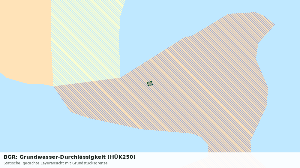 Statische Kartenansicht: BGR: Grundwasser-Durchlässigkeit (HÜK250)