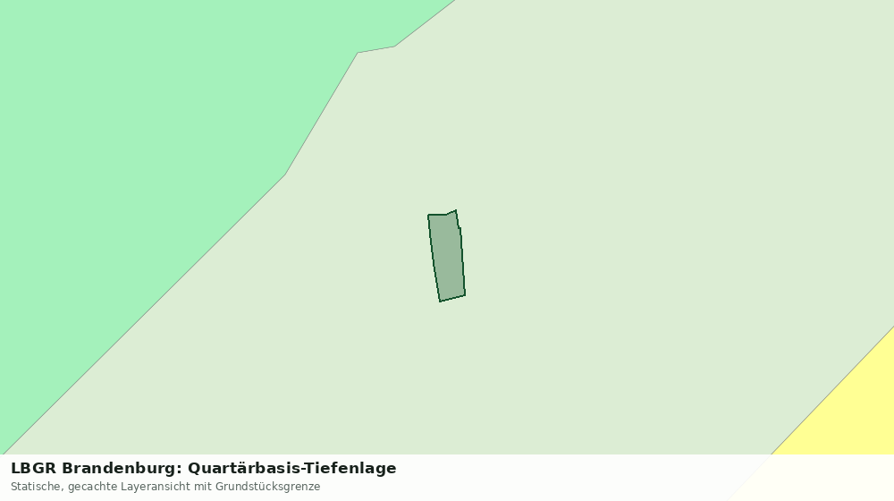 Statische Kartenansicht: LBGR Brandenburg: Quartärbasis-Tiefenlage