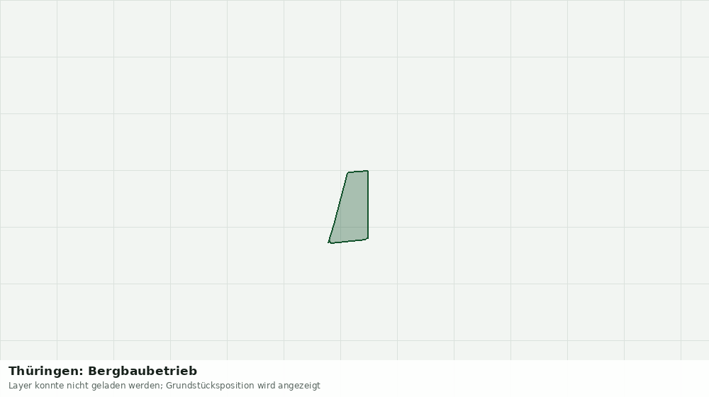 Statische Kartenansicht: Thüringen: Bergbaubetrieb