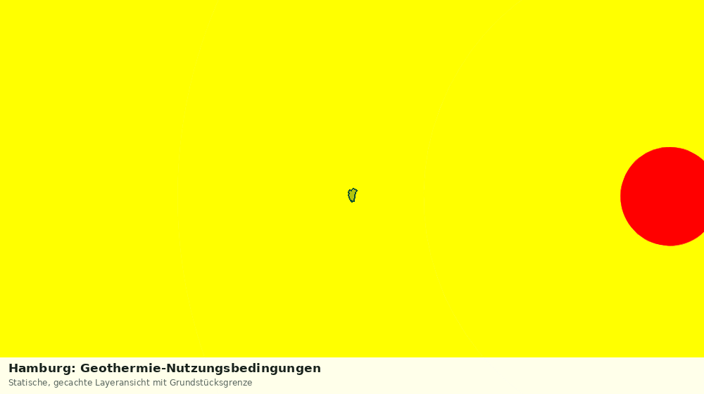 Statische Kartenansicht: Hamburg: Geothermie-Nutzungsbedingungen