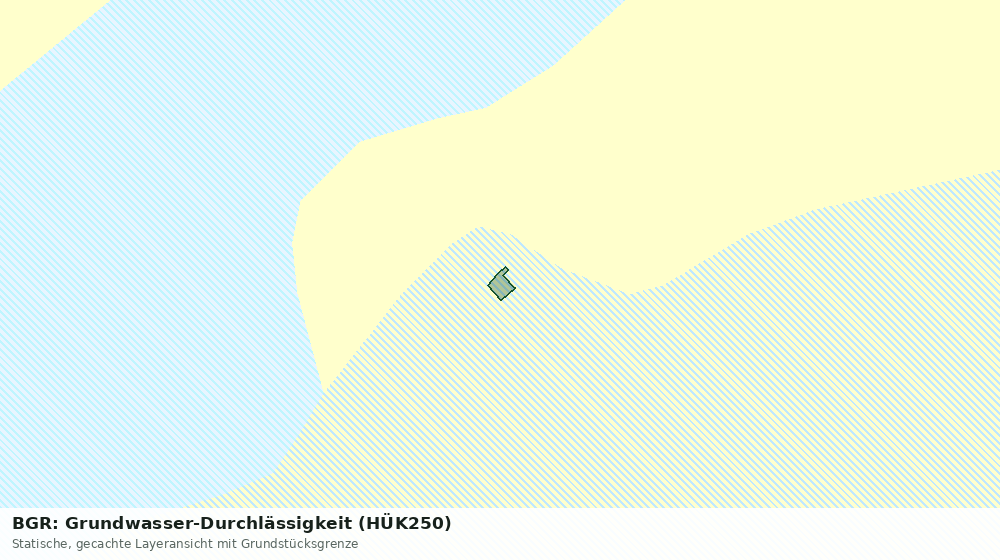 Statische Kartenansicht: BGR: Grundwasser-Durchlässigkeit (HÜK250)