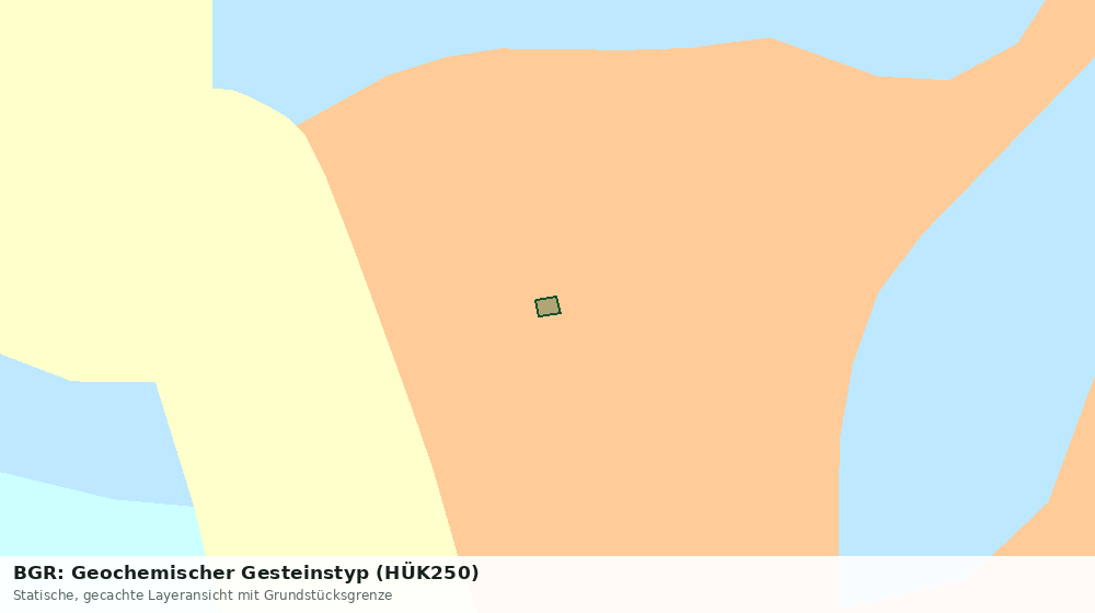 Statische Kartenansicht: BGR: Geochemischer Gesteinstyp (HÜK250)
