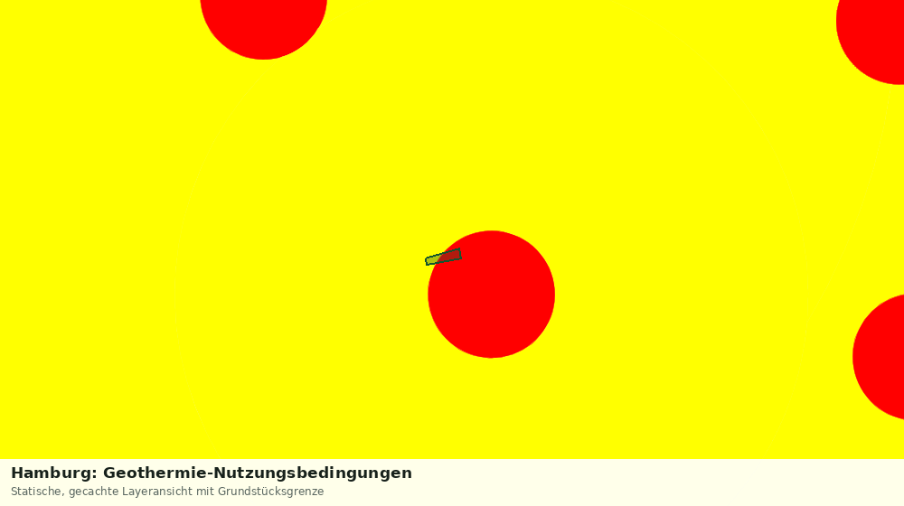 Statische Kartenansicht: Hamburg: Geothermie-Nutzungsbedingungen