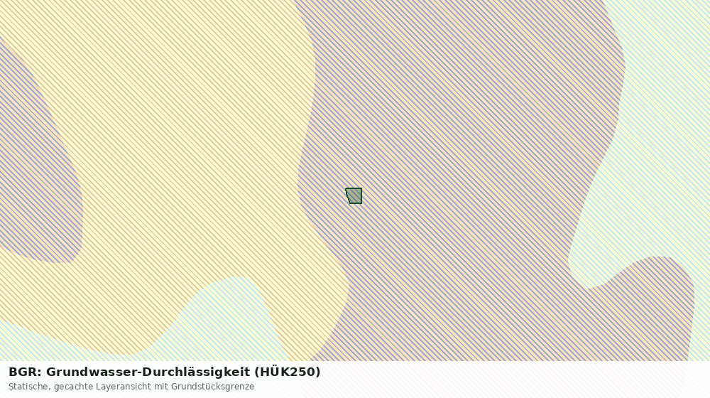 Statische Kartenansicht: BGR: Grundwasser-Durchlässigkeit (HÜK250)