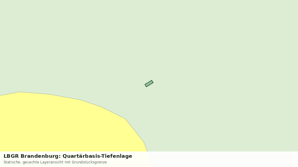 Statische Kartenansicht: LBGR Brandenburg: Quartärbasis-Tiefenlage