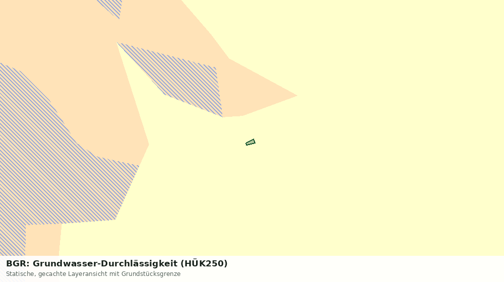 Statische Kartenansicht: BGR: Grundwasser-Durchlässigkeit (HÜK250)