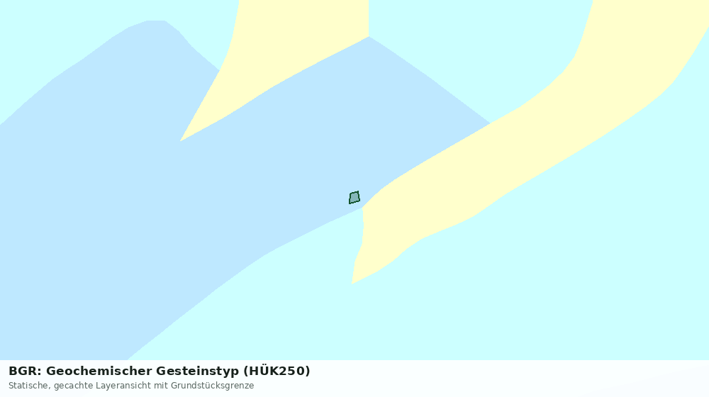 Statische Kartenansicht: BGR: Geochemischer Gesteinstyp (HÜK250)