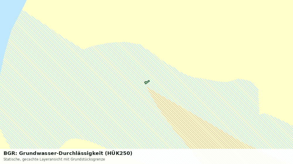 Statische Kartenansicht: BGR: Grundwasser-Durchlässigkeit (HÜK250)
