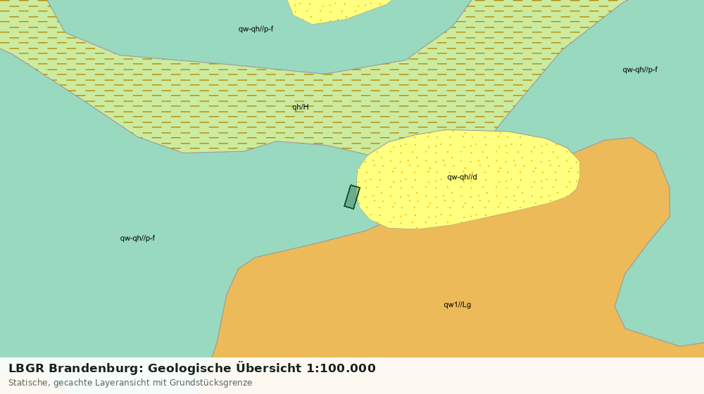 Statische Kartenansicht: LBGR Brandenburg: Geologische Übersicht 1:100.000