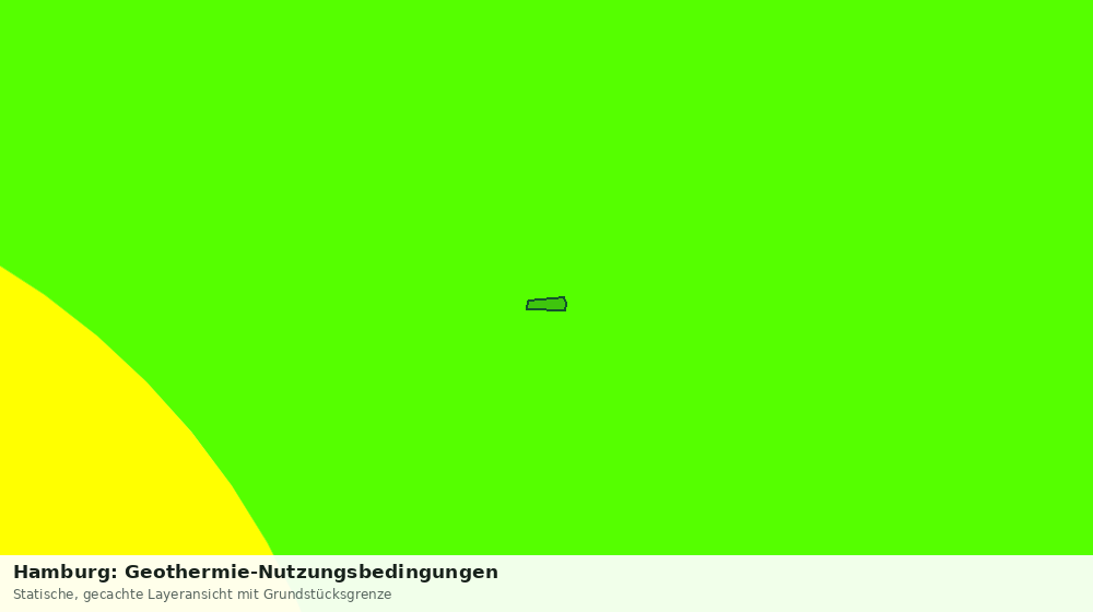 Statische Kartenansicht: Hamburg: Geothermie-Nutzungsbedingungen