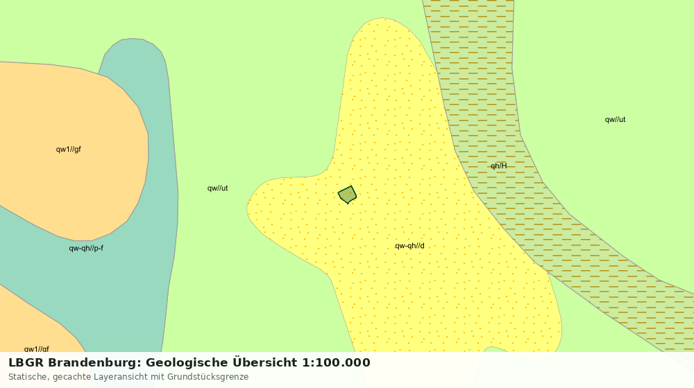 Statische Kartenansicht: LBGR Brandenburg: Geologische Übersicht 1:100.000