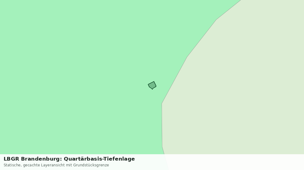 Statische Kartenansicht: LBGR Brandenburg: Quartärbasis-Tiefenlage