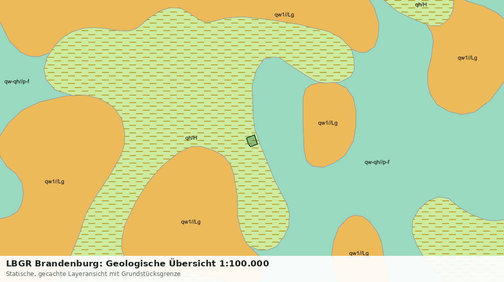 Statische Kartenansicht: LBGR Brandenburg: Geologische Übersicht 1:100.000