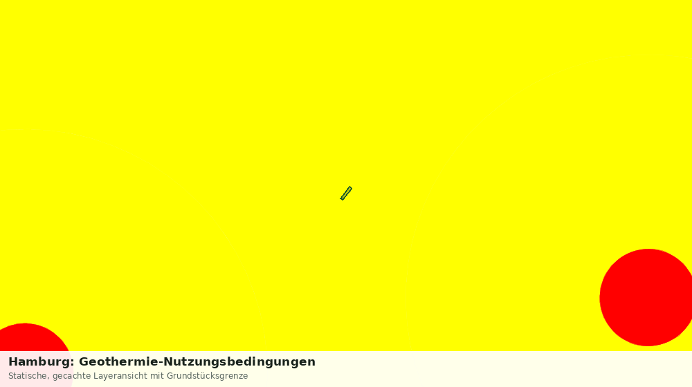 Statische Kartenansicht: Hamburg: Geothermie-Nutzungsbedingungen