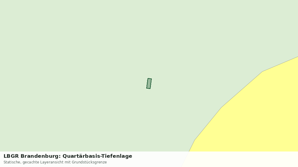 Statische Kartenansicht: LBGR Brandenburg: Quartärbasis-Tiefenlage