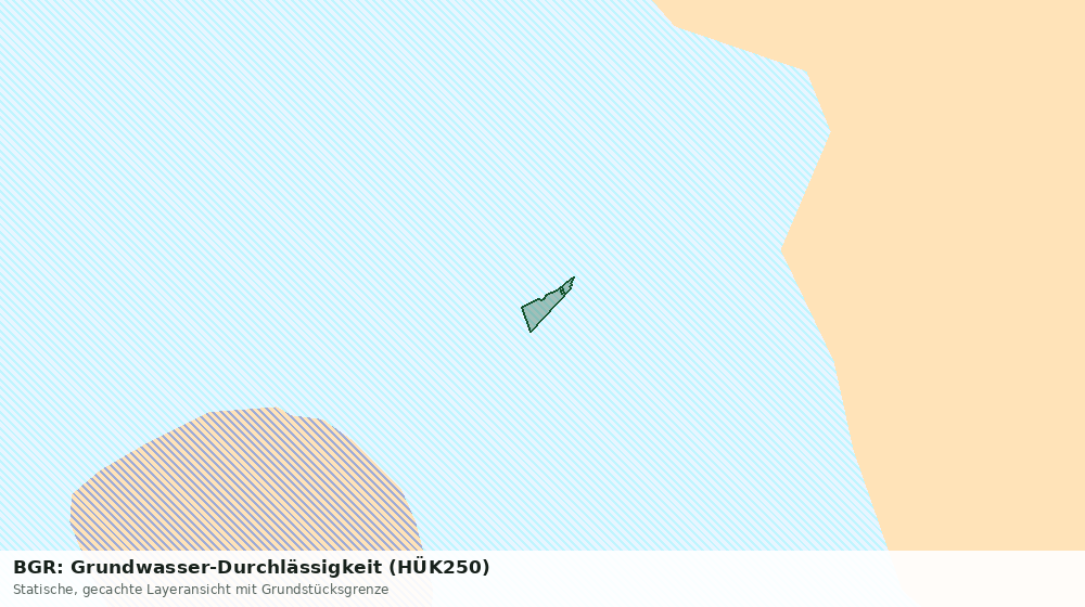 Statische Kartenansicht: BGR: Grundwasser-Durchlässigkeit (HÜK250)