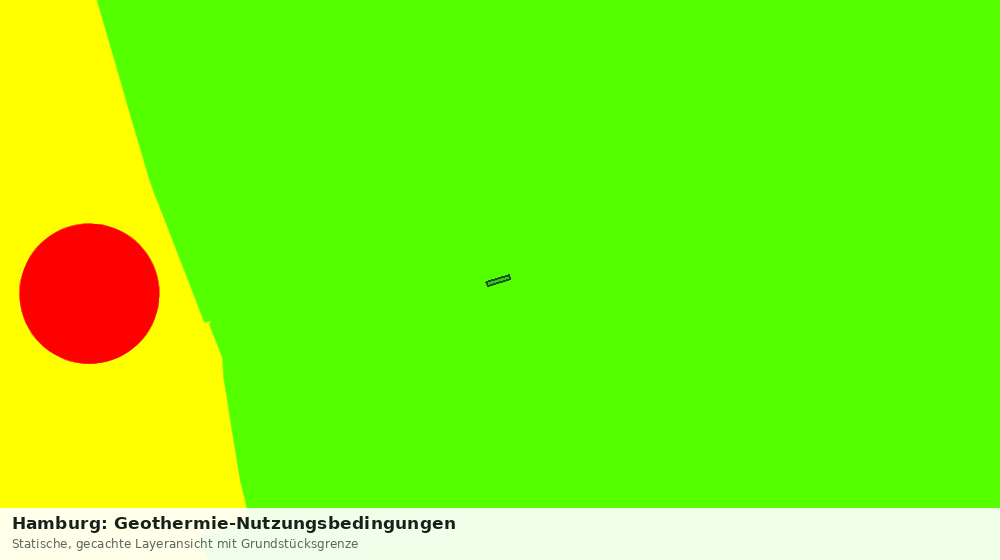 Statische Kartenansicht: Hamburg: Geothermie-Nutzungsbedingungen