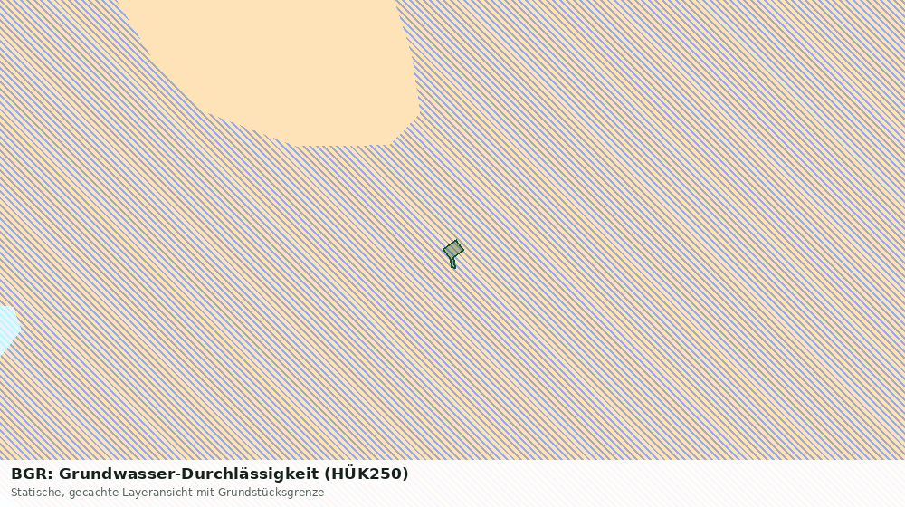 Statische Kartenansicht: BGR: Grundwasser-Durchlässigkeit (HÜK250)