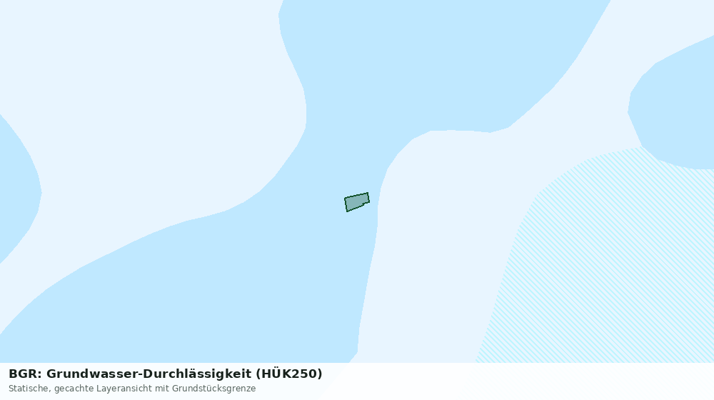 Statische Kartenansicht: BGR: Grundwasser-Durchlässigkeit (HÜK250)