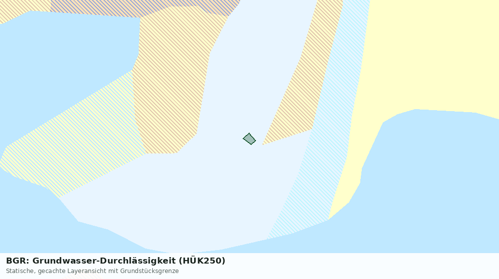 Statische Kartenansicht: BGR: Grundwasser-Durchlässigkeit (HÜK250)