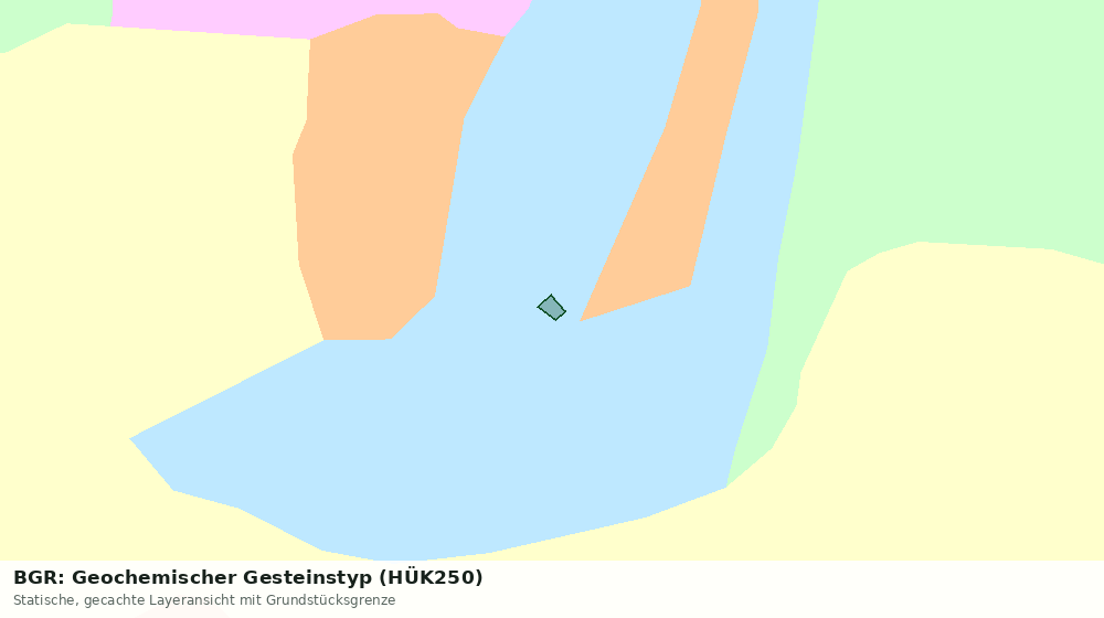 Statische Kartenansicht: BGR: Geochemischer Gesteinstyp (HÜK250)