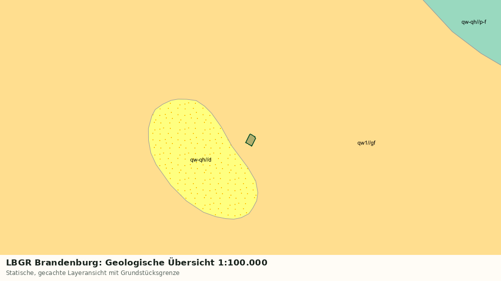 Statische Kartenansicht: LBGR Brandenburg: Geologische Übersicht 1:100.000