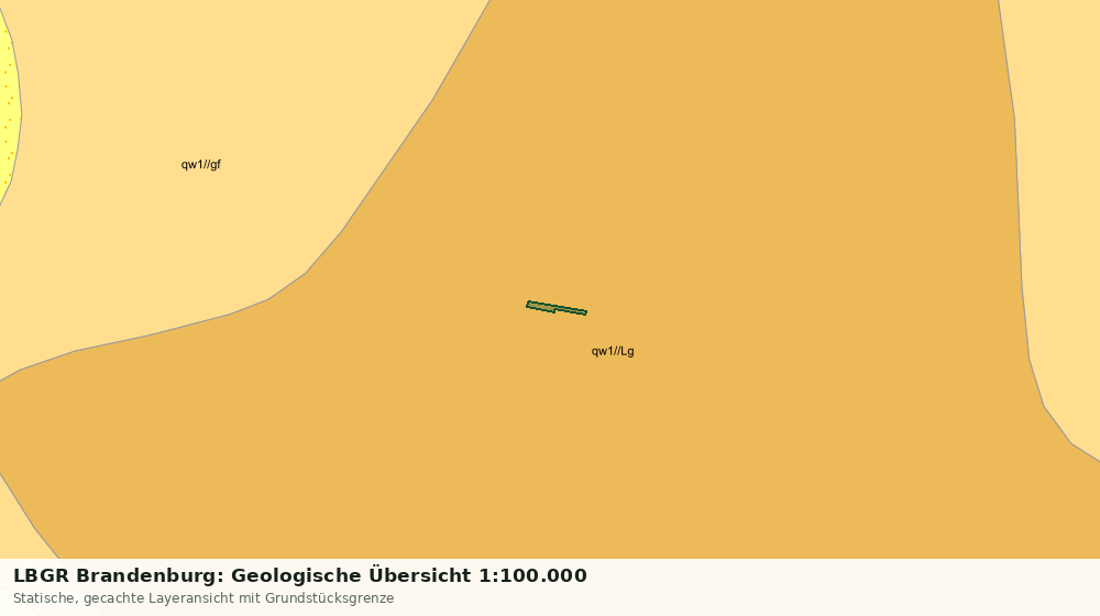 Statische Kartenansicht: LBGR Brandenburg: Geologische Übersicht 1:100.000