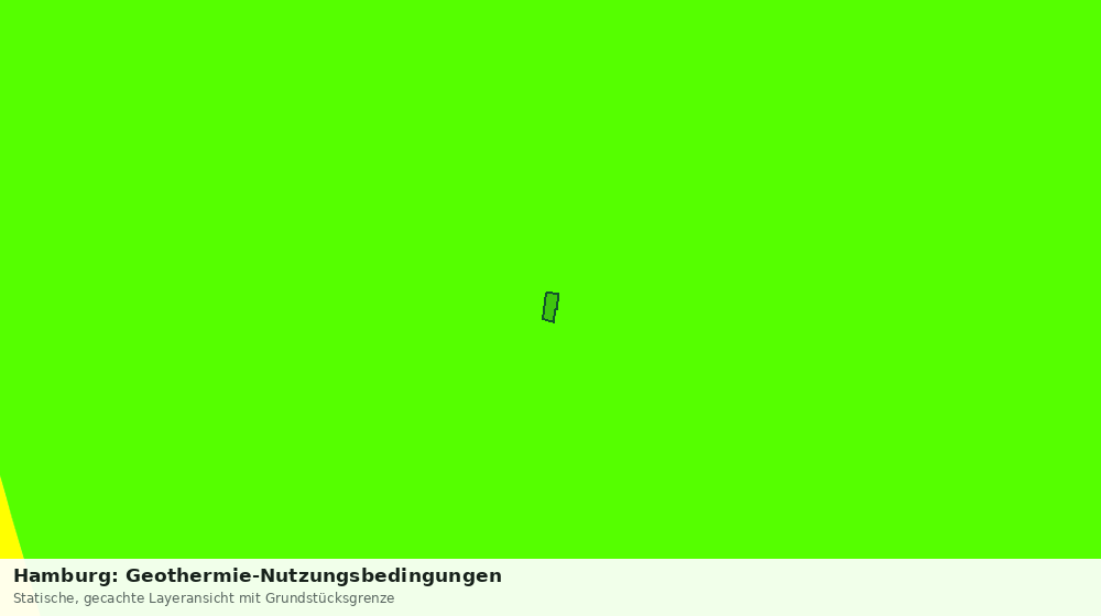 Statische Kartenansicht: Hamburg: Geothermie-Nutzungsbedingungen