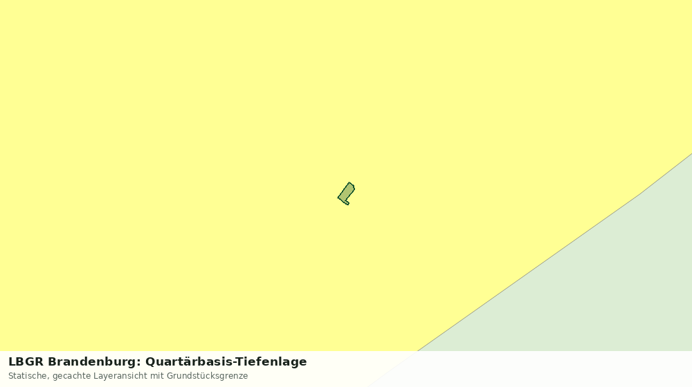 Statische Kartenansicht: LBGR Brandenburg: Quartärbasis-Tiefenlage