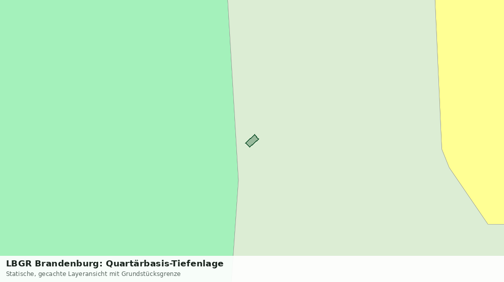 Statische Kartenansicht: LBGR Brandenburg: Quartärbasis-Tiefenlage