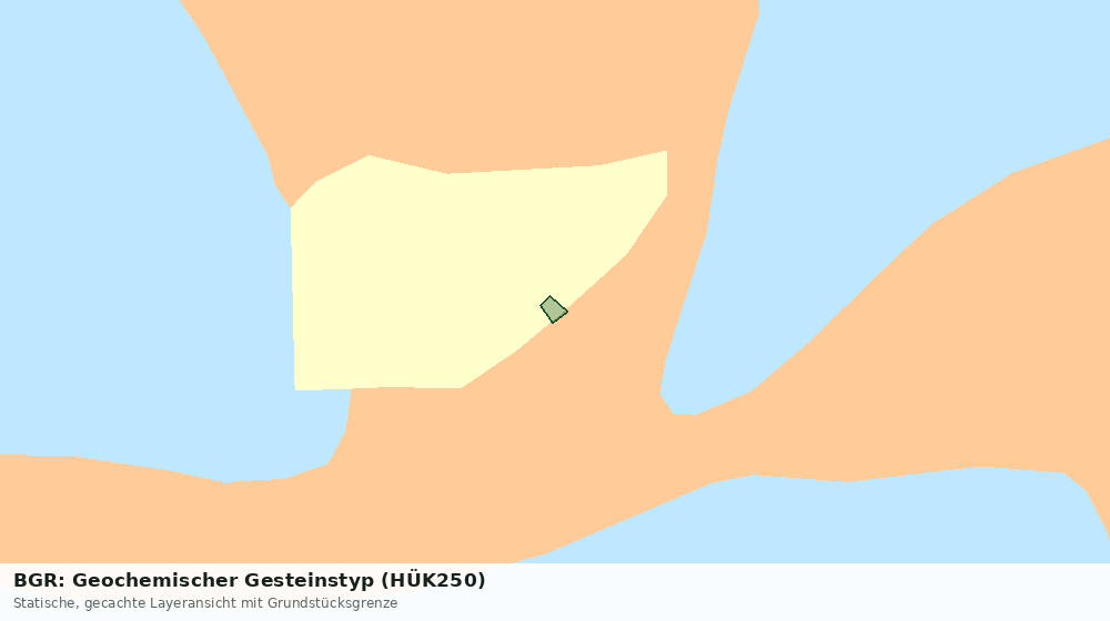 Statische Kartenansicht: BGR: Geochemischer Gesteinstyp (HÜK250)