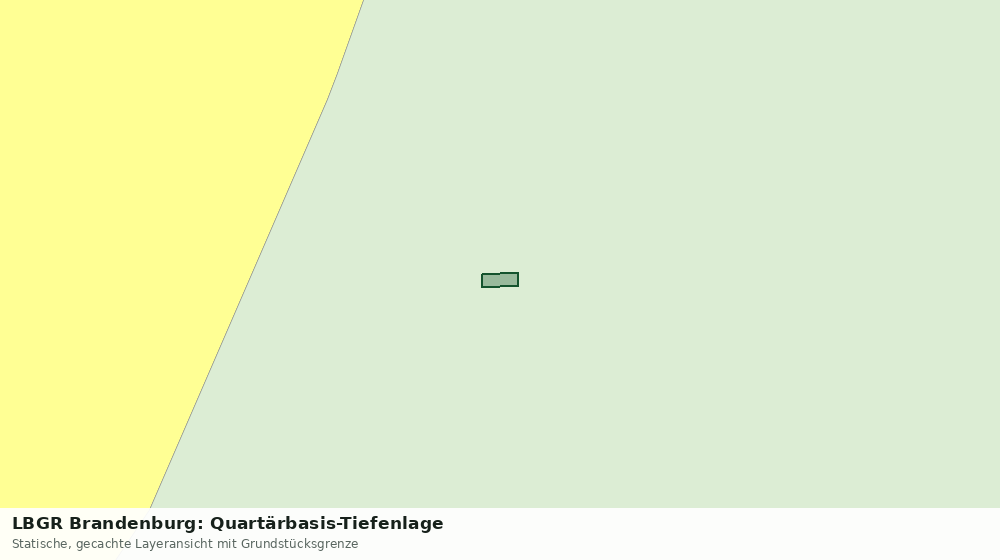 Statische Kartenansicht: LBGR Brandenburg: Quartärbasis-Tiefenlage