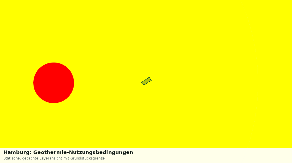 Statische Kartenansicht: Hamburg: Geothermie-Nutzungsbedingungen