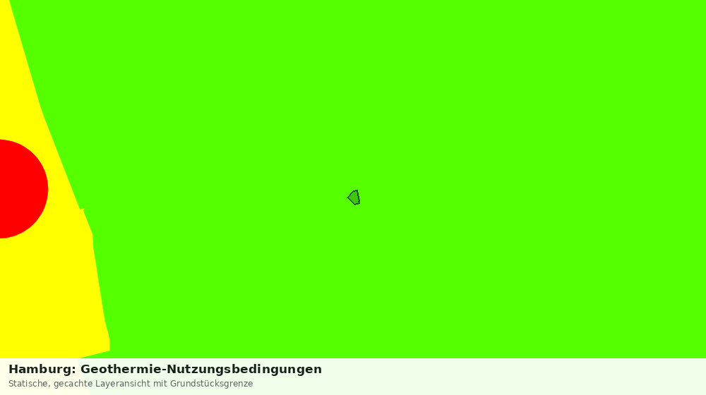 Statische Kartenansicht: Hamburg: Geothermie-Nutzungsbedingungen