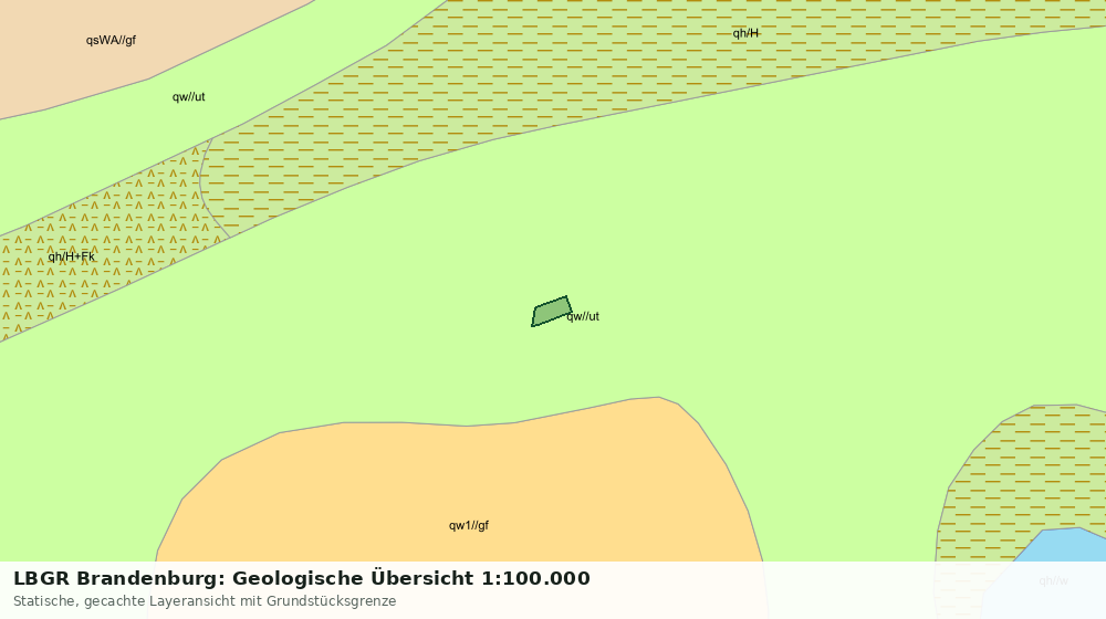 Statische Kartenansicht: LBGR Brandenburg: Geologische Übersicht 1:100.000