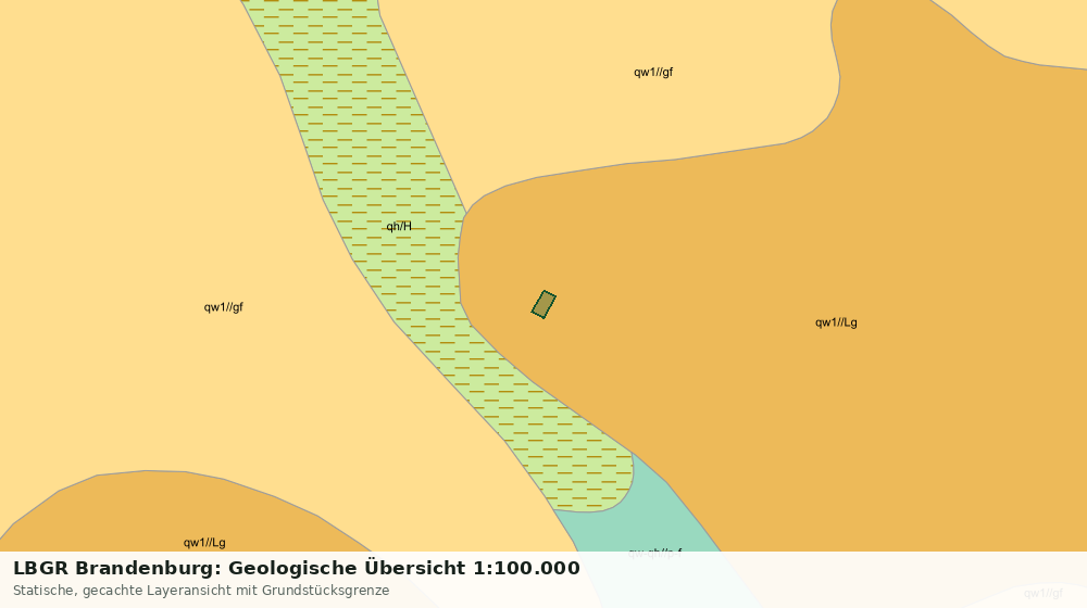Statische Kartenansicht: LBGR Brandenburg: Geologische Übersicht 1:100.000