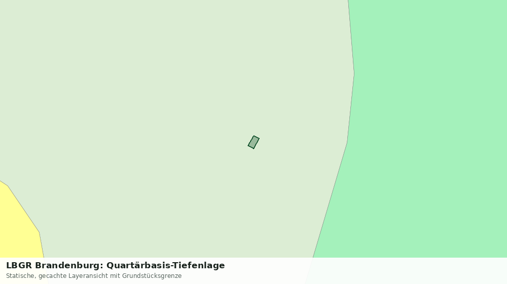 Statische Kartenansicht: LBGR Brandenburg: Quartärbasis-Tiefenlage